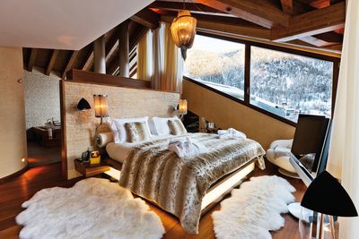 Tende arricciate, Colorama 2, Room shot "Chalet Peak", Zermatt, Switzerland