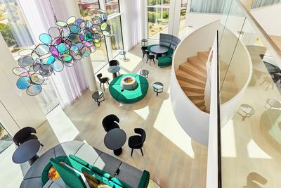 Tende arricciate, SG 5600, Colorama 2, SAP Skylobby, Eschborn, Germany