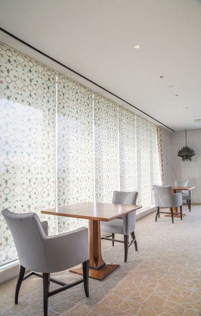 Tende a rullo, SG 4960, Multiscreen 1-10%, Room shot "Aga Khan Museum & Ismali Centre", Toronto, Canada, Multiscreen 5% with digital print