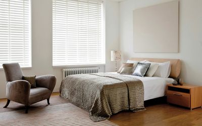 Veneziane, SG 8960, Wood slats, 50mm Soft White, Natural tape