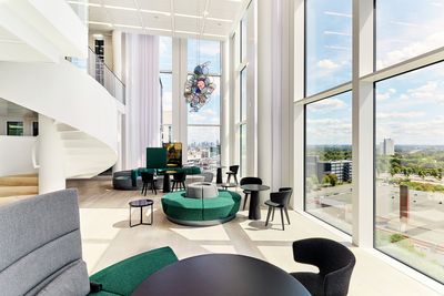 Tende arricciate, SG 5600, Colorama 2, SAP Skylobby, Eschborn, Germany