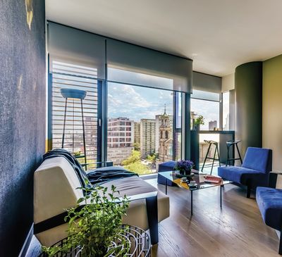 Tende a rullo, SG 4960, Multiscreen 1-10%, Room shot "Cosmopolitan Tower", Warsaw, Poland